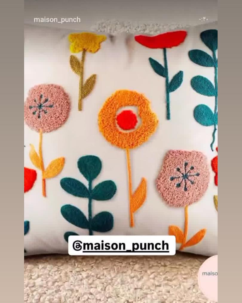 کوسن طرح گل