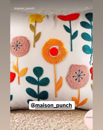 کوسن طرح گل